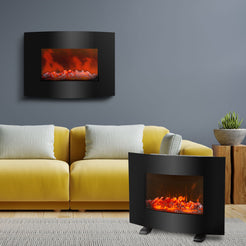 Radiator electric de perete/podea, display LED, curbat, Bewello